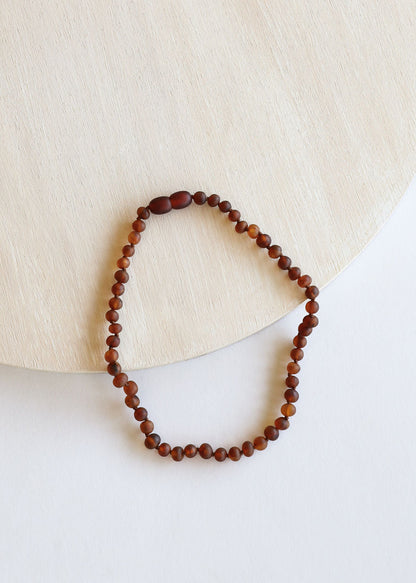 Raw Cognac Baltic Amber Necklace