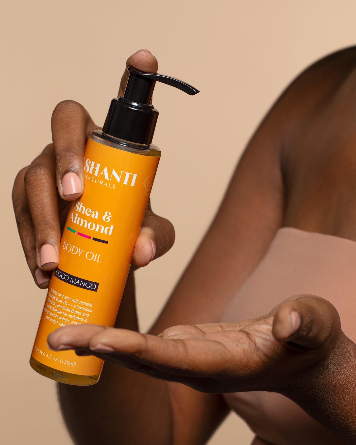 Shea & Sweet Almond Body Oil, Coco Mango