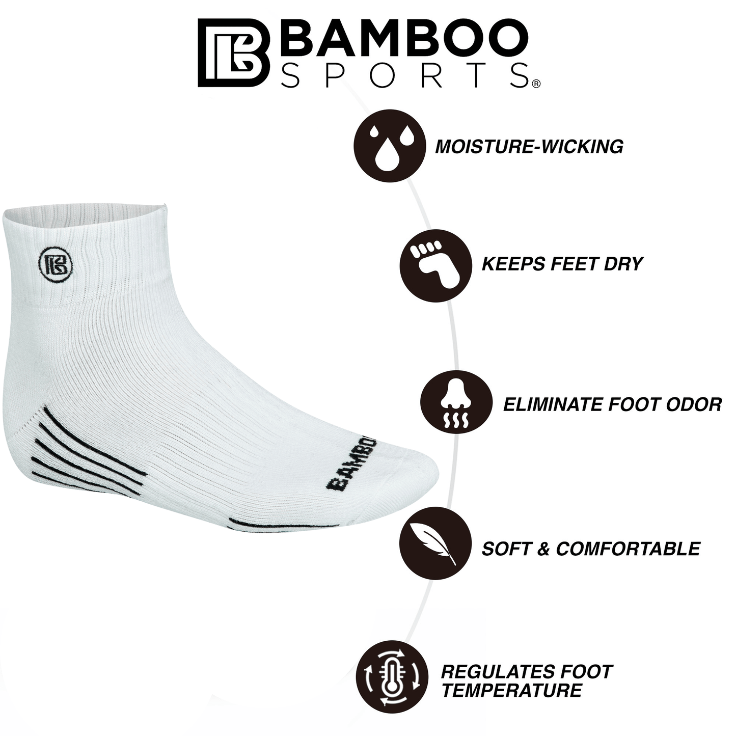 Bamboo Rayon Crew Socks