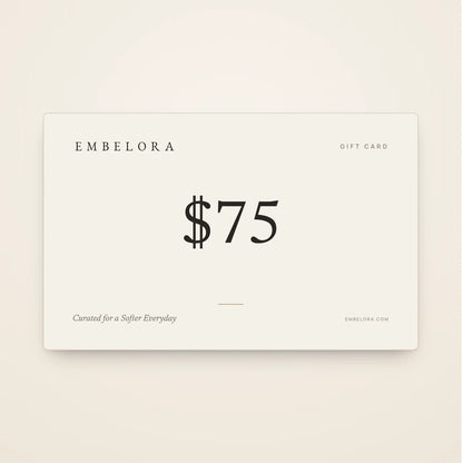 Embelora $75 gift card
