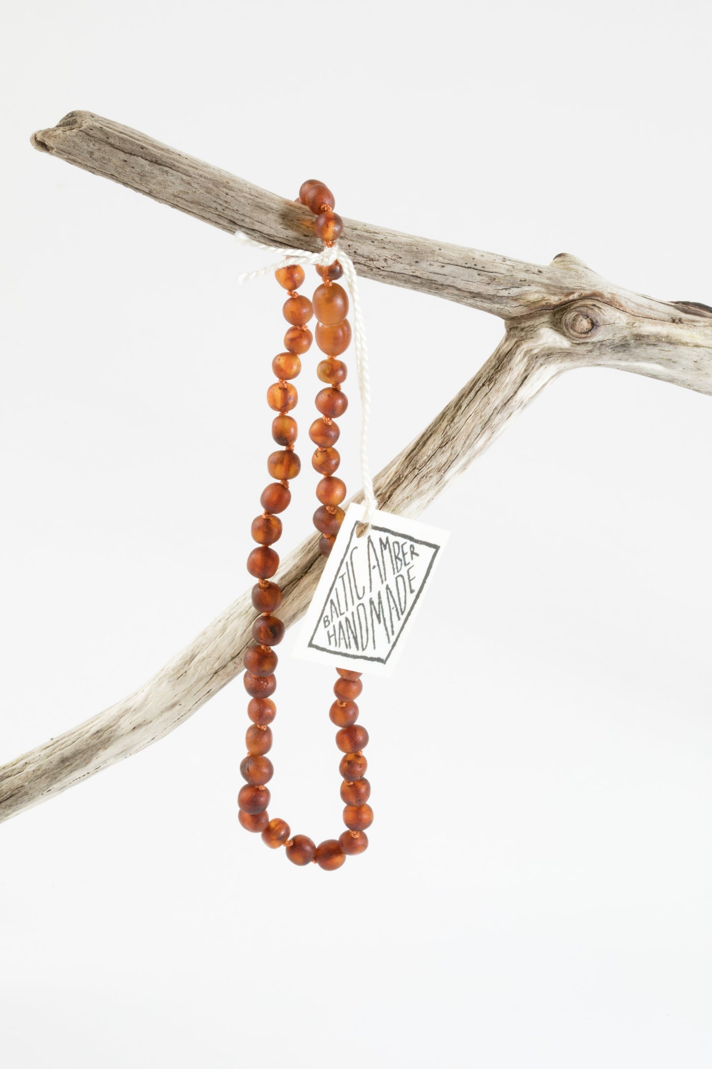 Raw Cognac Baltic Amber Necklace